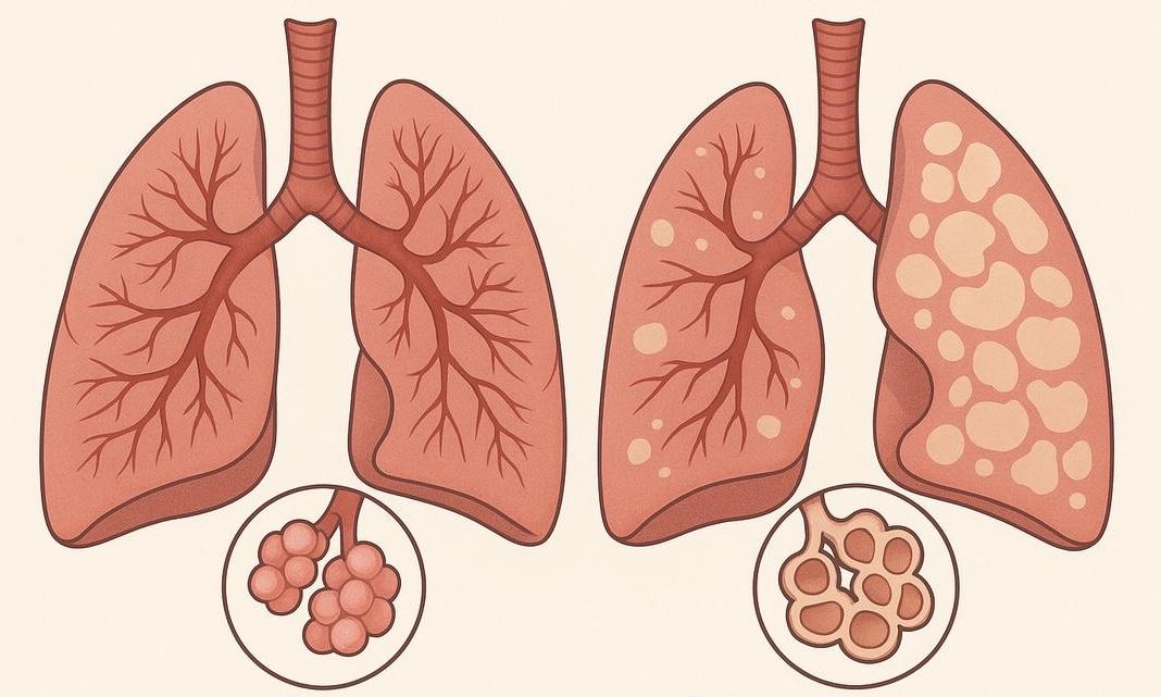 Symbolique d'emphysème pulmonaire LPE